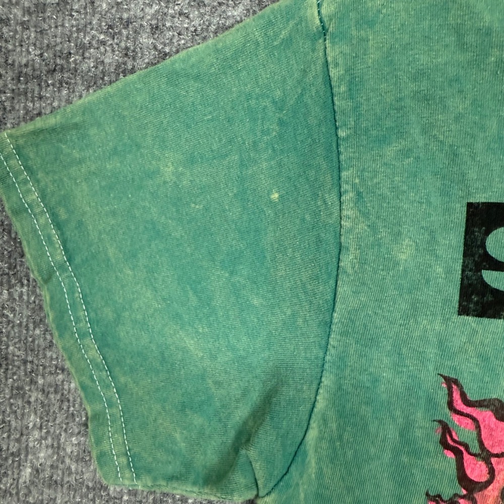 Sublime Band Tee Mens Medium Green 40oz. to Freedom Graphic T-Shirt Sun Grunge - Picture 3 of 8